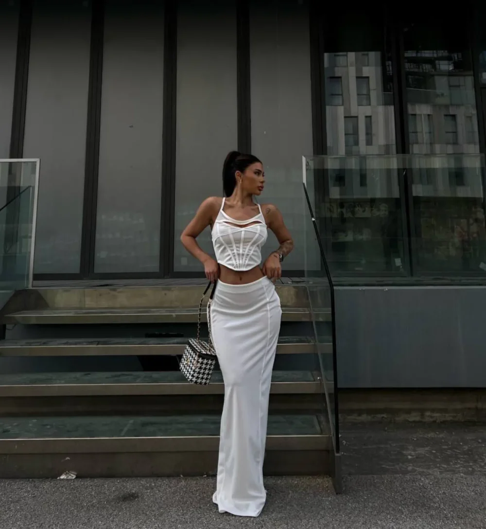 White Set With a Crop - Figura 4